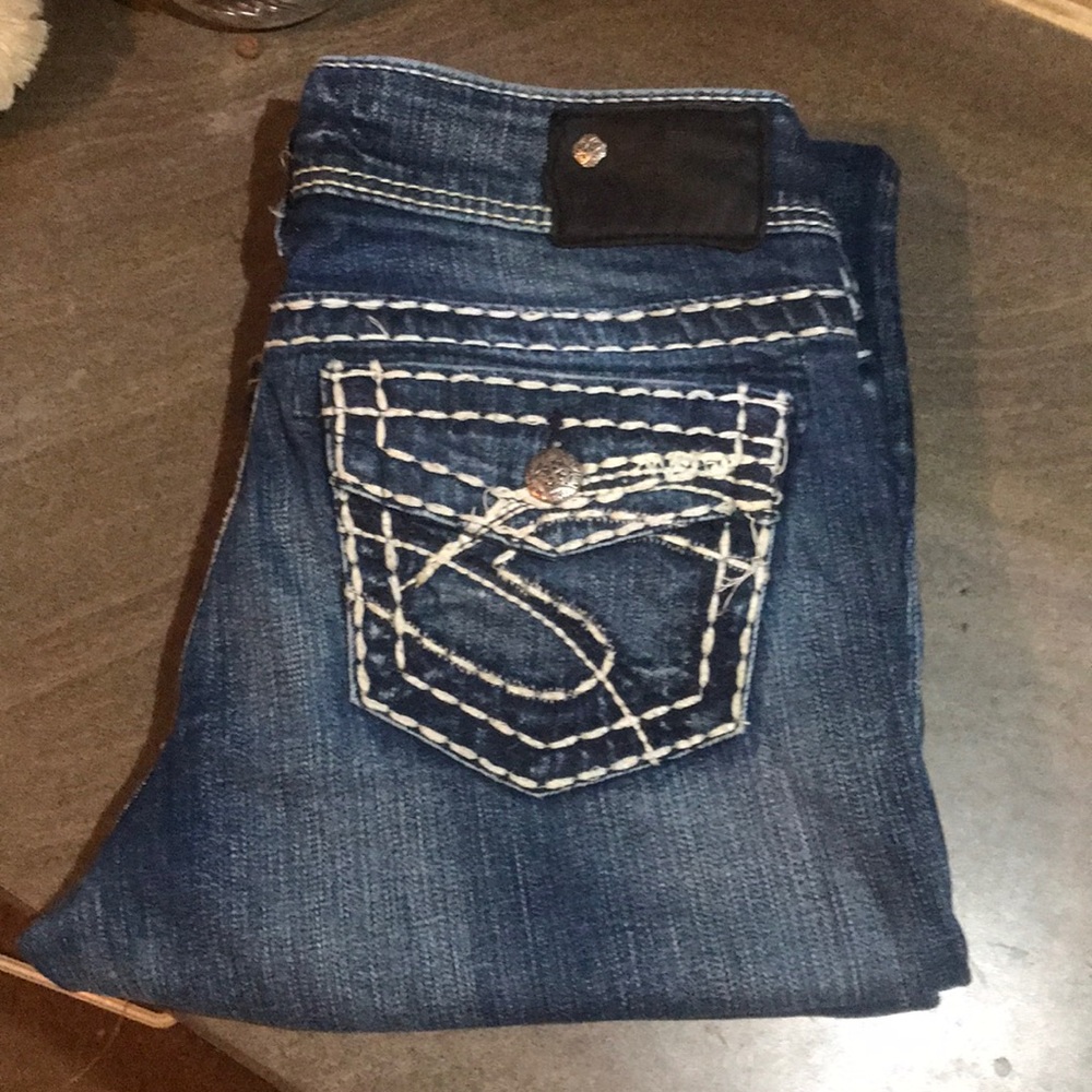 Silver bootcut jeans